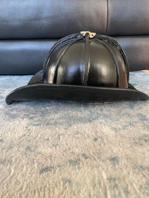 Vintage Cairns 8 panel leather fire helmet