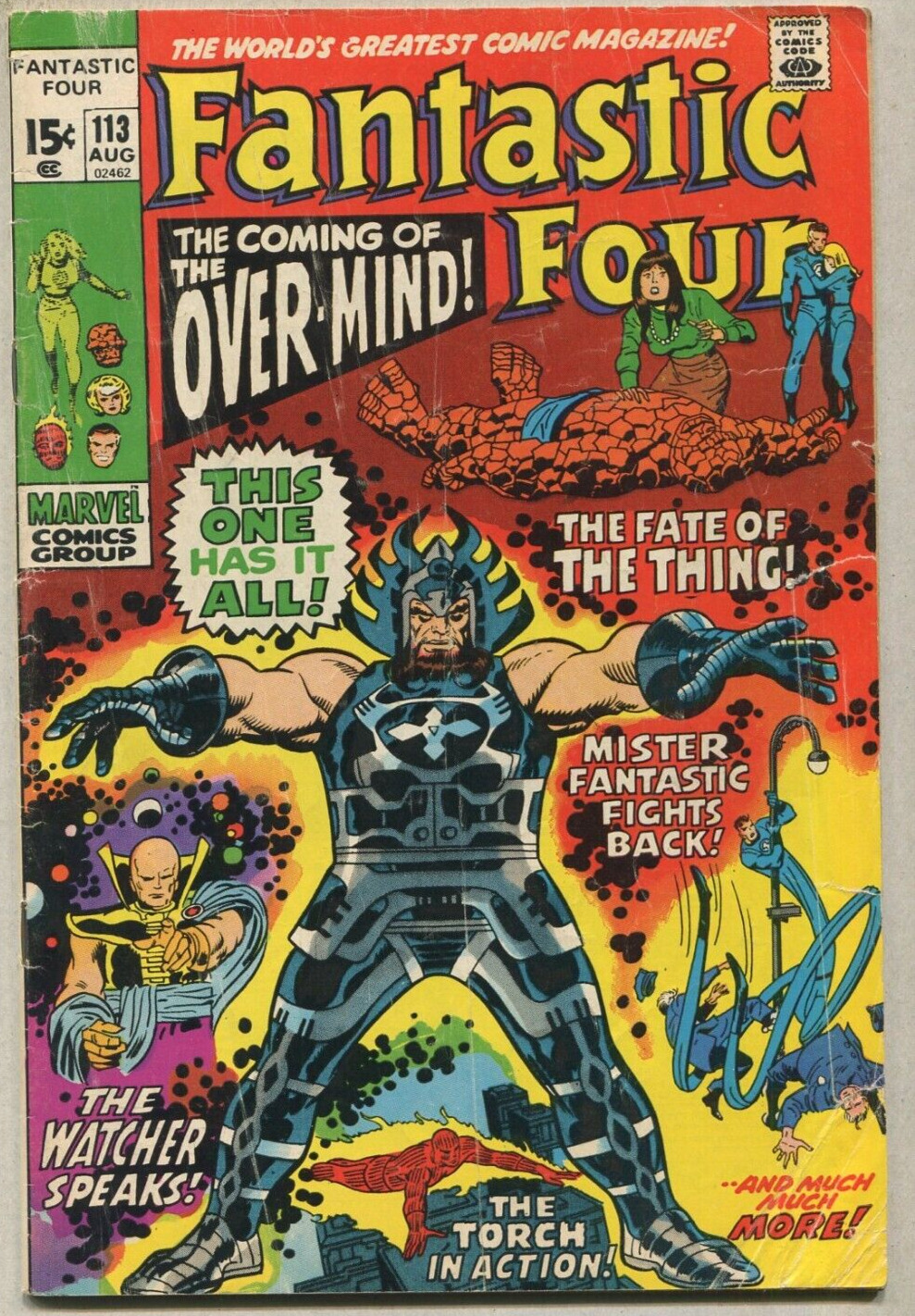 Fantastic Four #113 VG The Fate Of The Thing  Marvel Comics SA