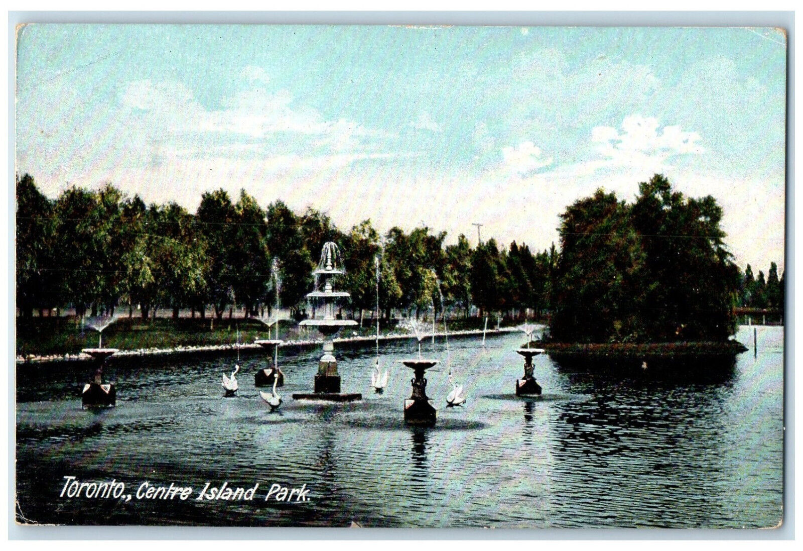 c1910 Centre Island Park Toronto Ontario Canada Antique Unposted Postcard
