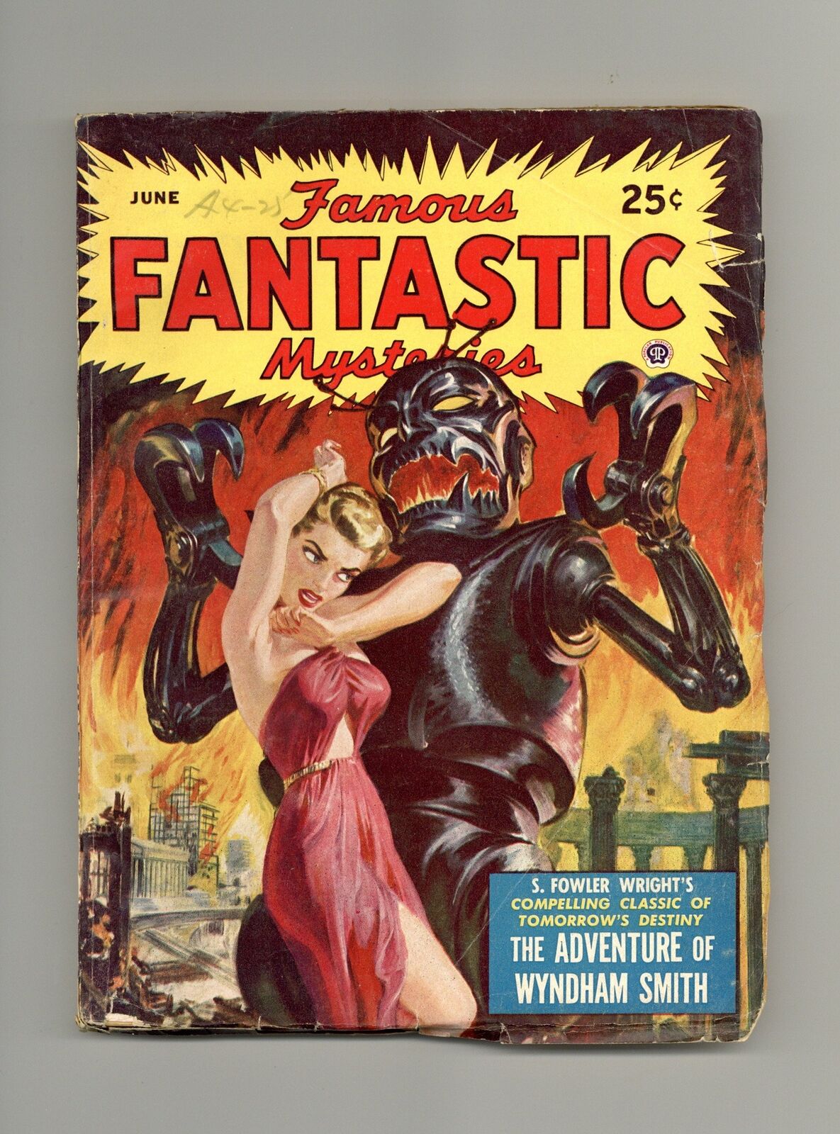 Famous Fantastic Mysteries Pulp Jun 1950 Vol. 11 #5 VG