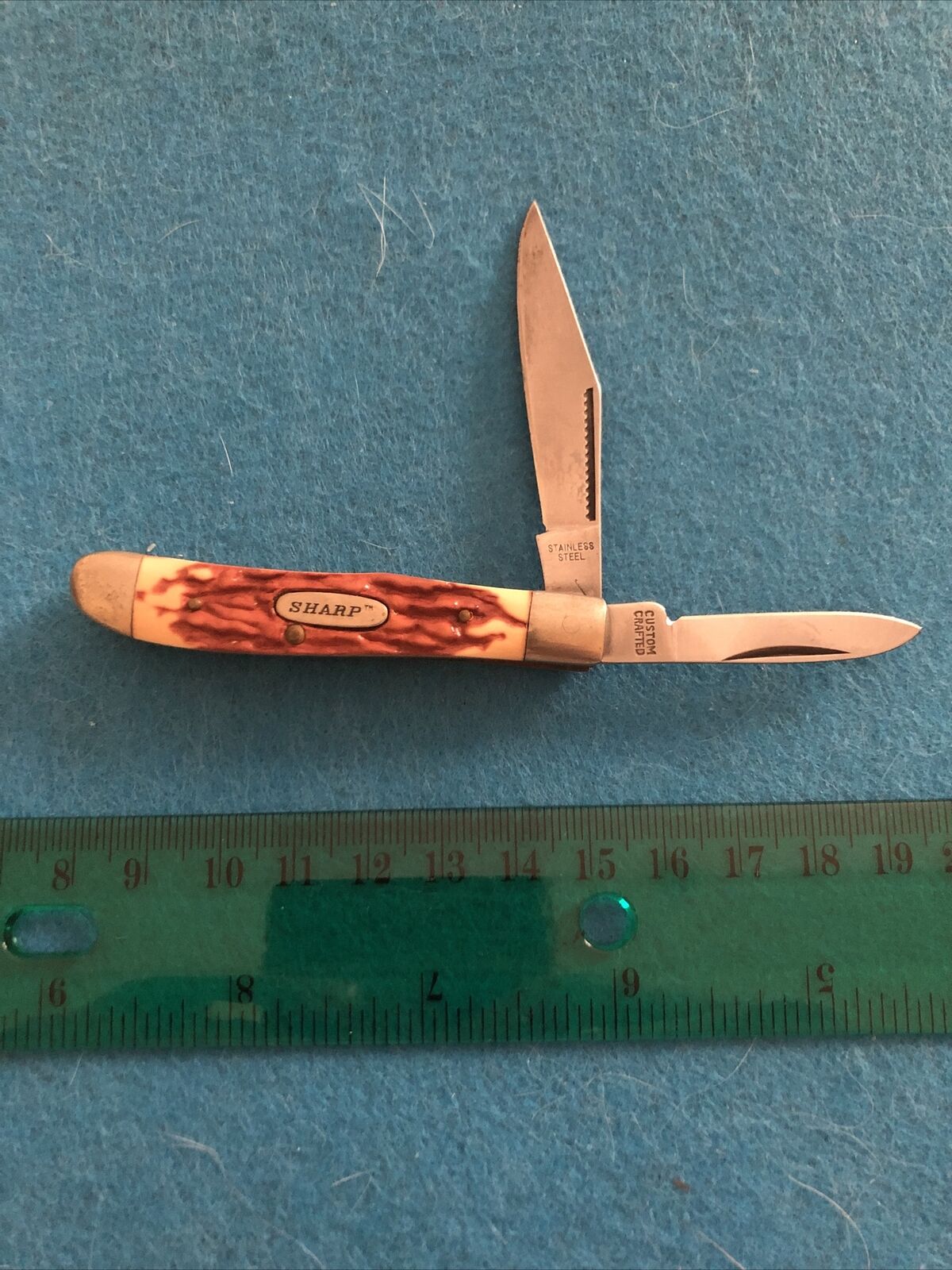Vintage Sharp Brand 270 Peanut 2-blade POCKET KNIFE-Custom Crafted in Japan Snap