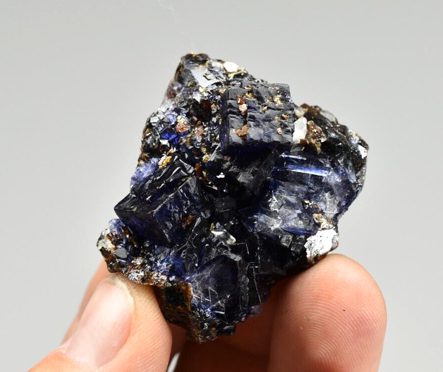 Fluorite and Calcite on Sphalerite - Elmwood Mine, Smith Co., Tennessee