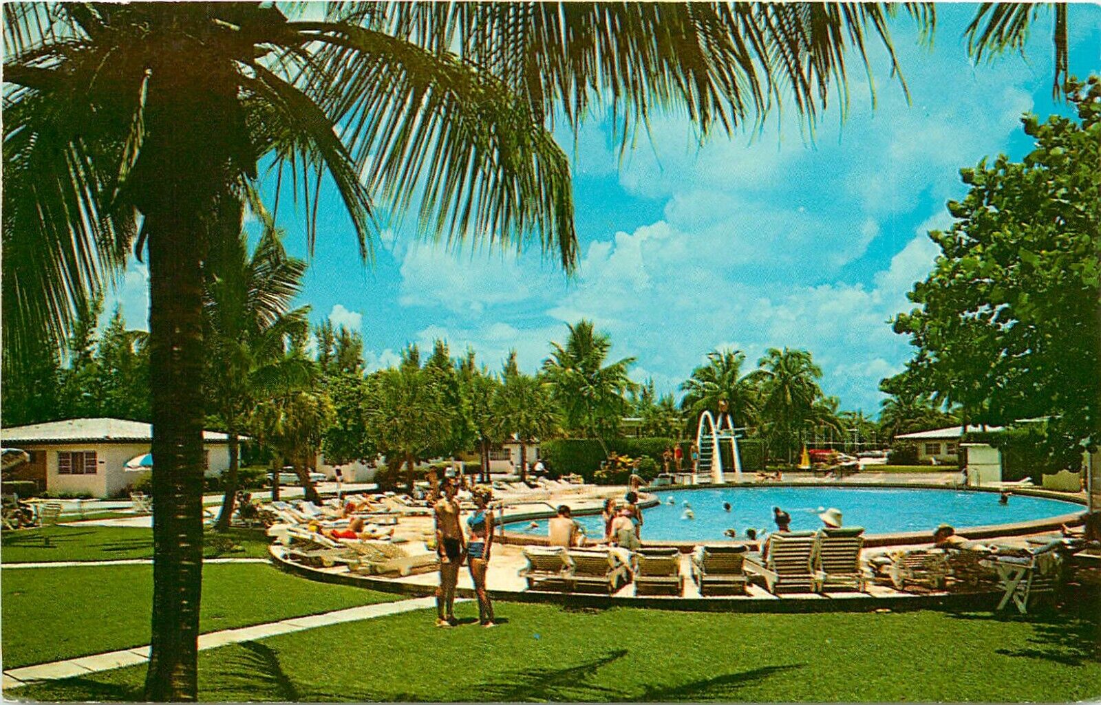 Golden Gate Hotel Motel Villas Miami Beach FL Florida Postcard