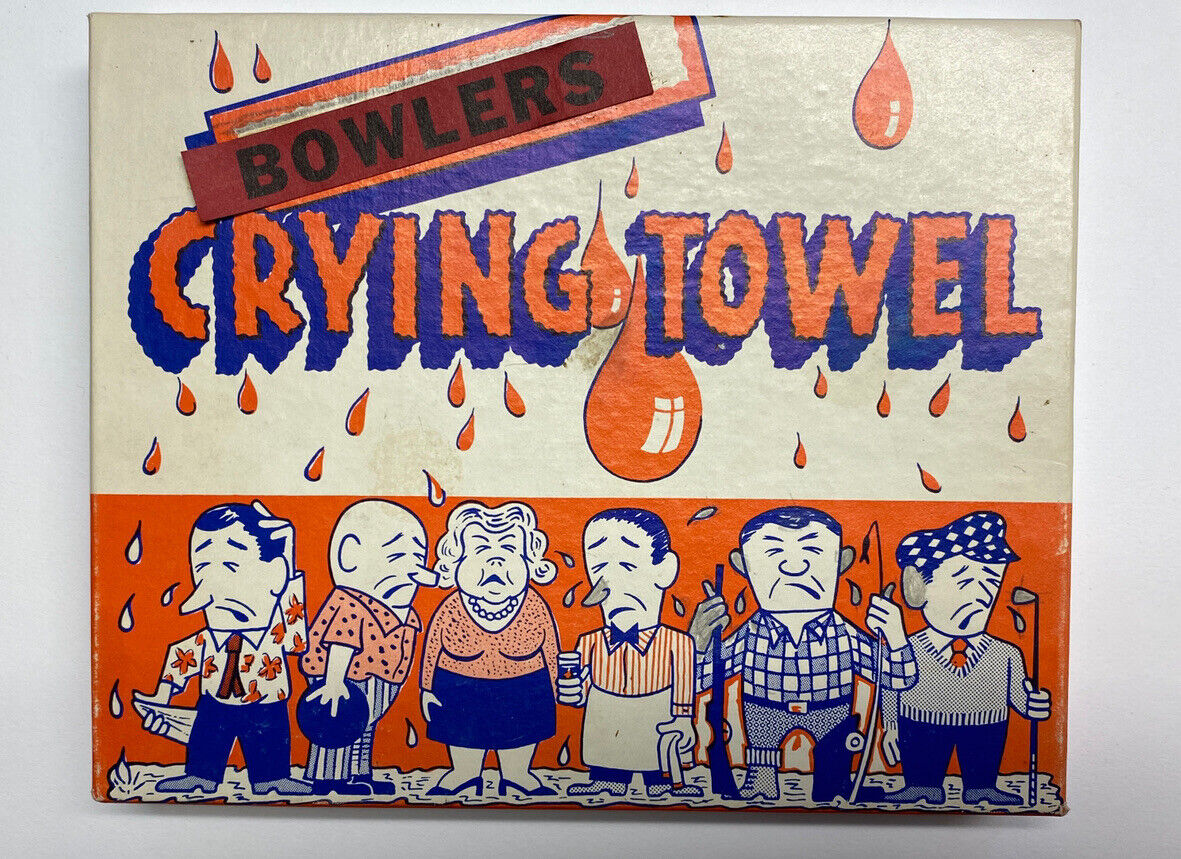 Bowling Gag Gift Bowlers Crying Towel  Original Box Jokes