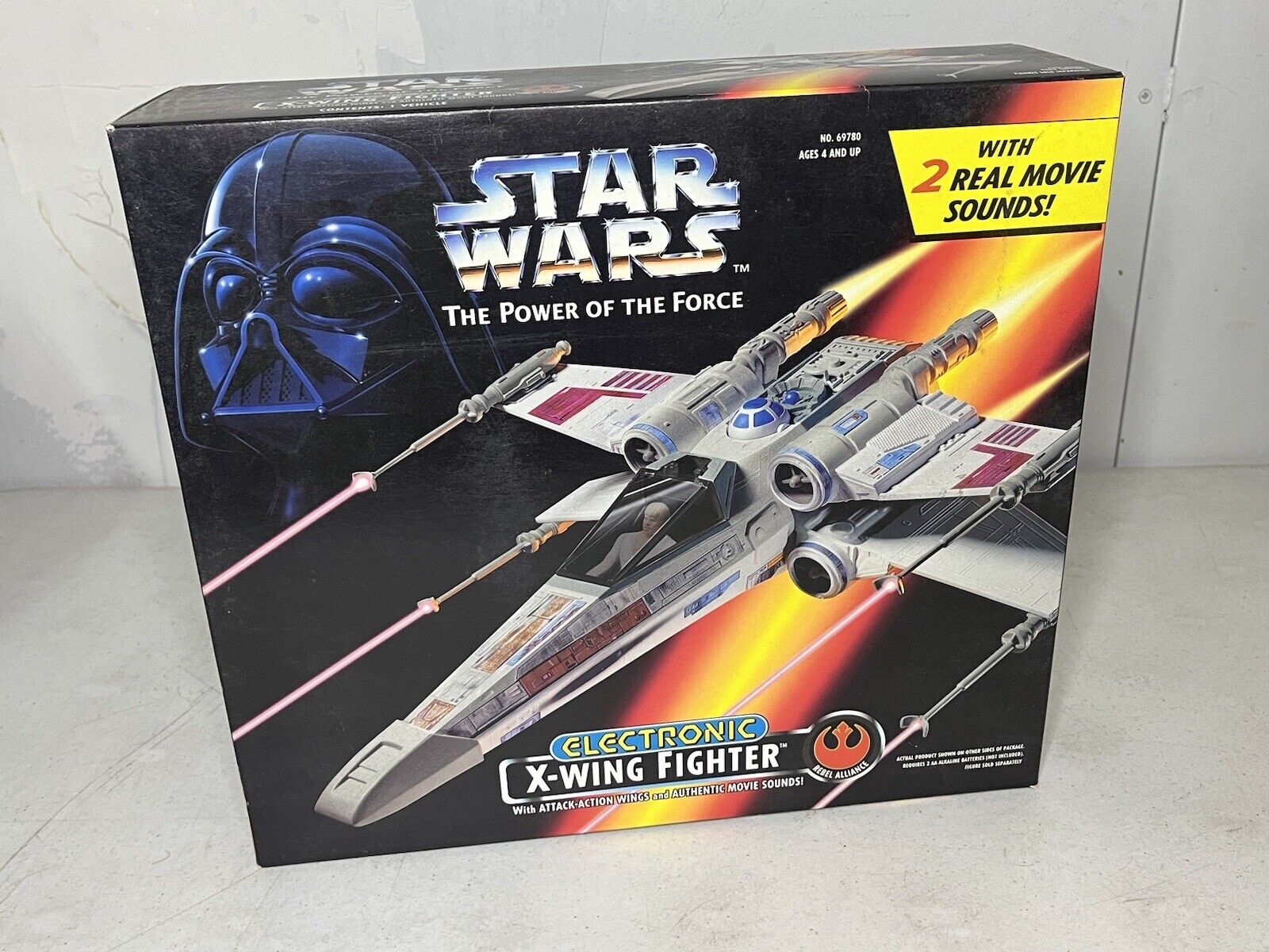 1995 Star Wars Power Of The Force Electronic X-Wing Fighter - NOS Factory Sealed
