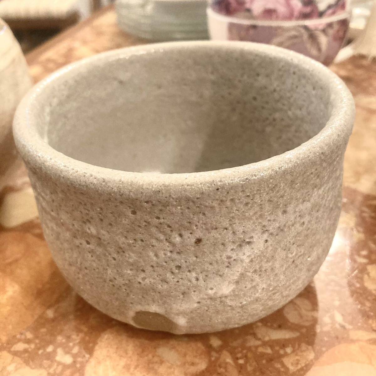 Matcha Bowl Antique Artist'S  Vintage Pottery Ceramics Tea Cup