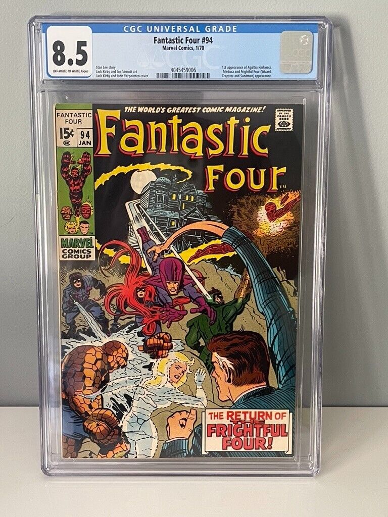 Fantastic Four #94 CGC VF+ 8.5 1st Appearance Agatha Harkness Lee Kirby