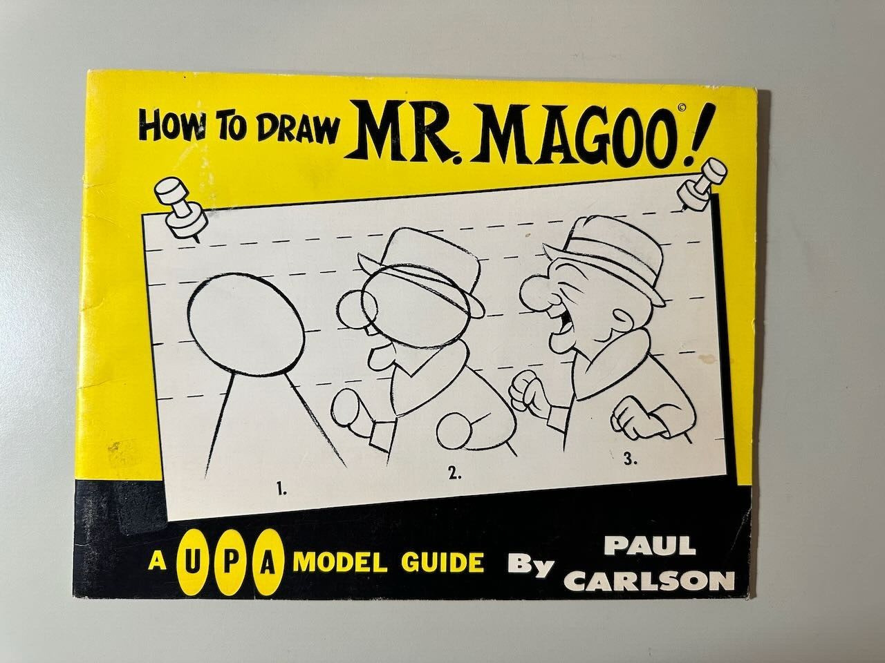 Vintage 1973 UPA Model Guide How to Draw Mr. Magoo by Paul Carlson VERY RARE