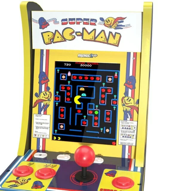 Arcade1UP Super Pac-Man 4-In-1 Games 1-Player Counter-Cade
