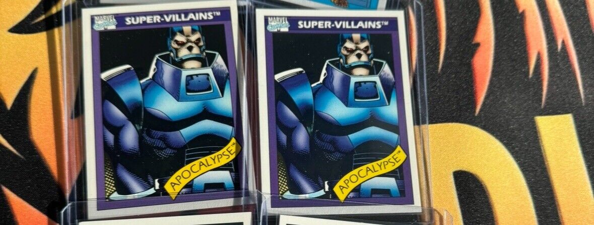 Lot of (2) 1990 Marvel Universe APOCALYPSE Rookie RC 1st Card #80