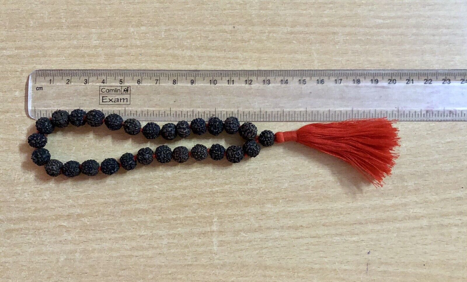 Natural Original 5 Mukhi RUDRAKSHA Black Rudraksh Mala ROSARY 27+1 Prayer Beads