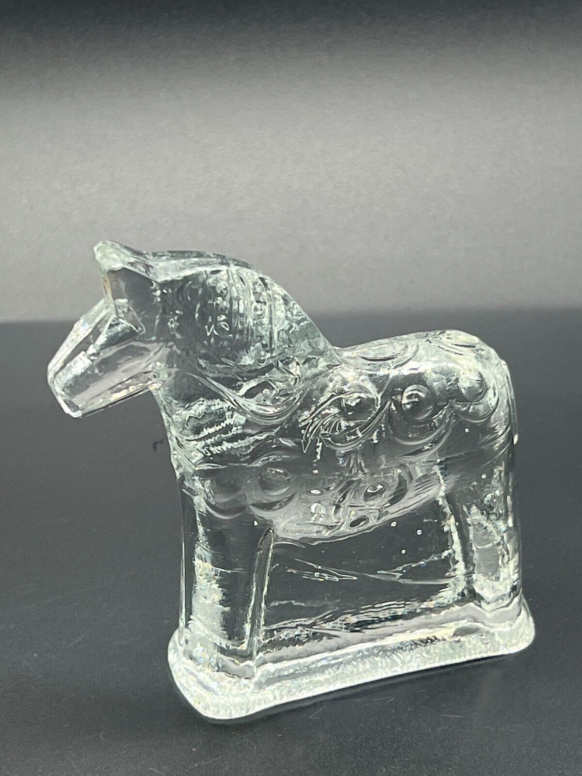 Lindshammar Sweden crystal horse Figurine