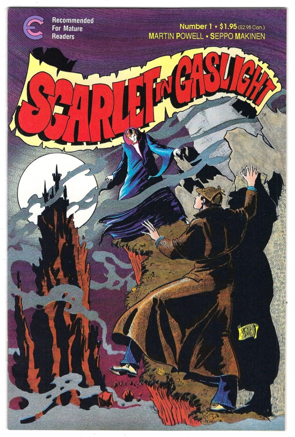 Eternity Comics SCARLET IN GASLIGHT #1 first printing Sherlock Holmes