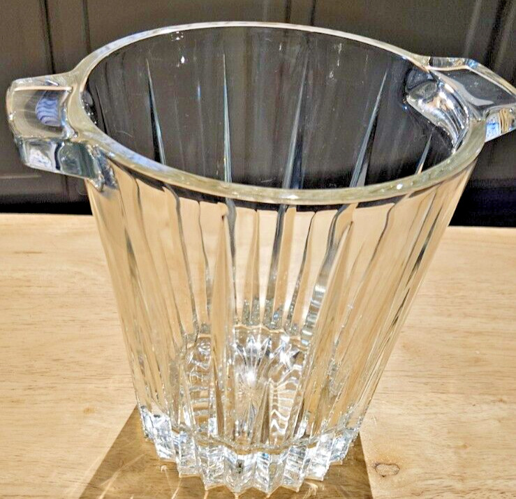 Vintage Lead Crystal Ice Bucket, wine & champagne bucket 7.5 inches tall