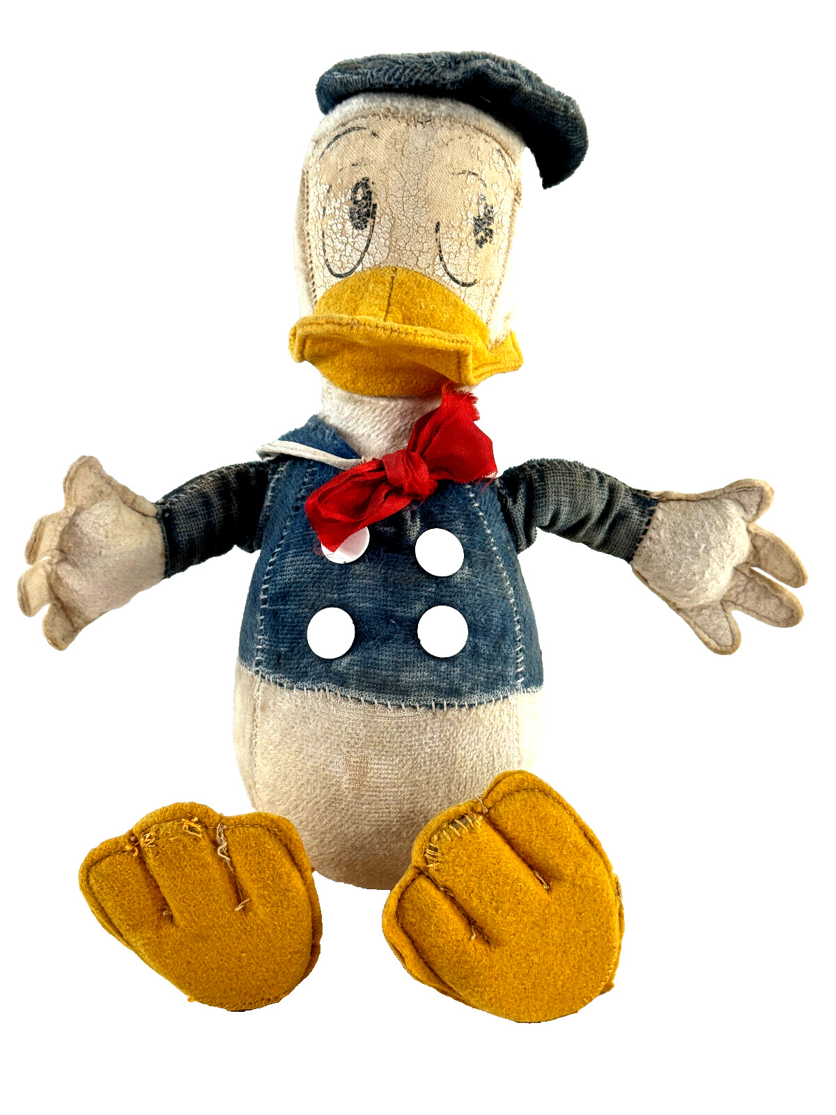 Antique 1950s Gund Walt Disney Donald Duck Plush Stuffed Animal NICE
