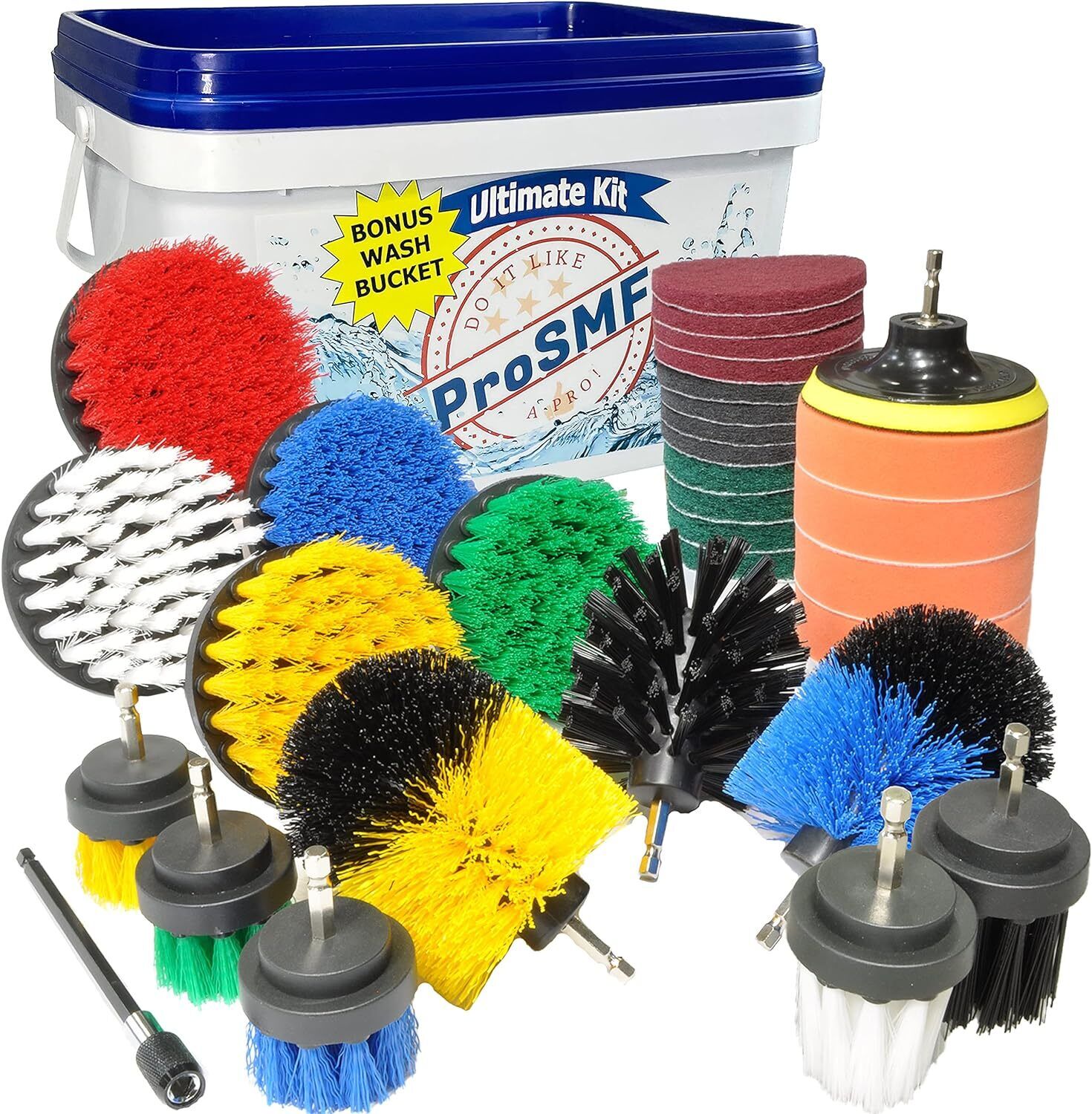 Drill Brush Attachment Set - The Ultimate All-Purpose Cleaning Kit