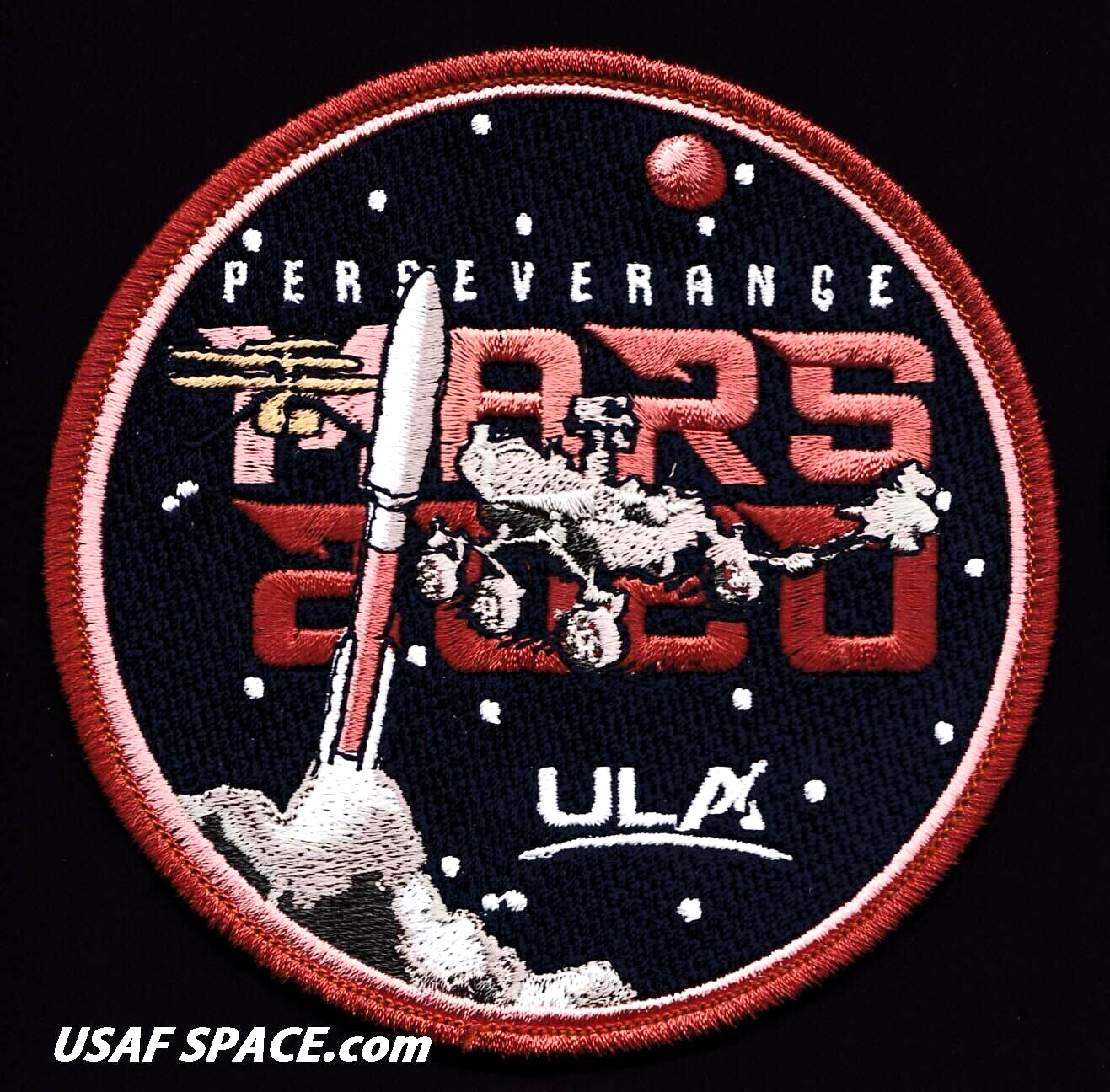 Authentic MARS 2020 -PERSEVERANCE- ULA ATLAS V NASA JPL USAF SPACE Mission PATCH