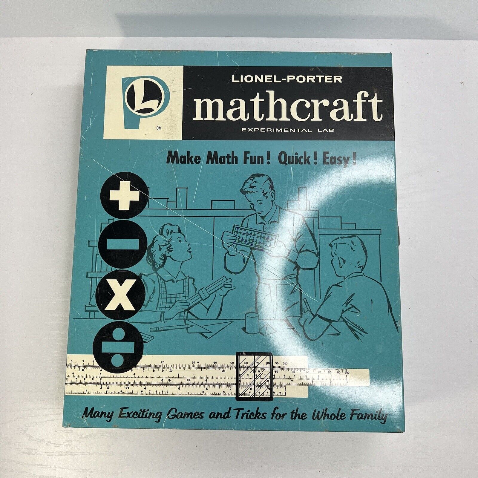 RARE VTG Lionel Porter Mathcraft Lab Metal Case Box 1961 - Read Description.
