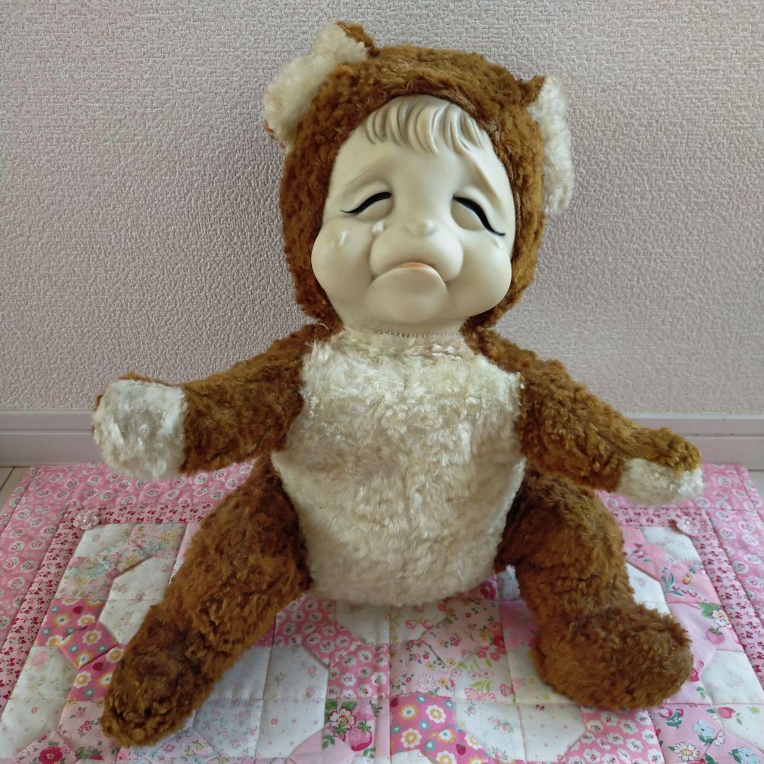 Vintage Rushton Rubber Face Doll Bear Classic Rubber-Faced Plush Doll