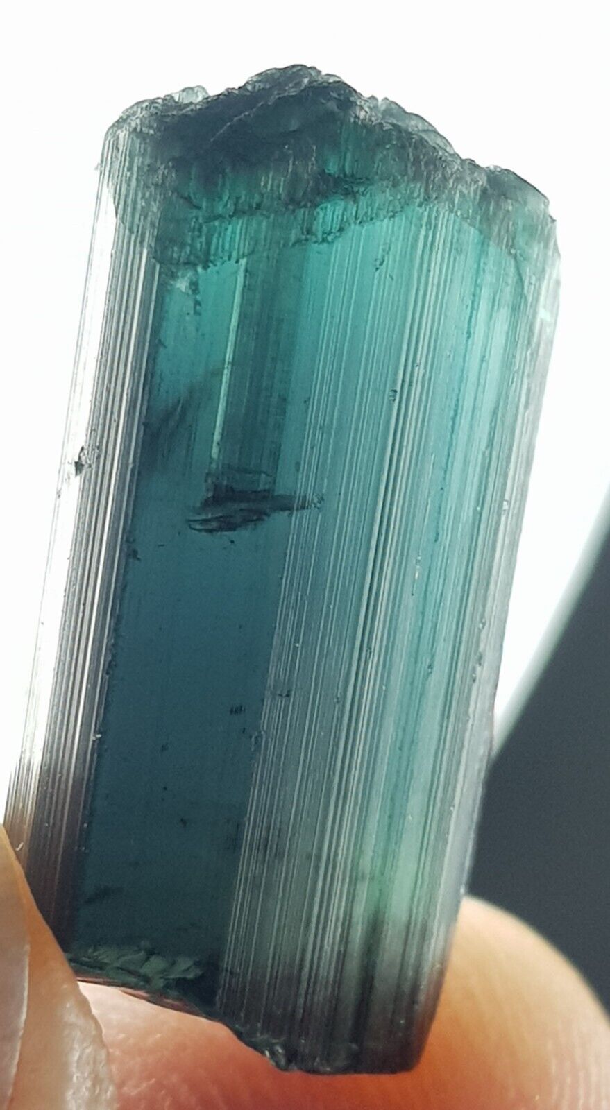 14Ct Natural Terminated Indicolite Blue Color TOURMALINE Transparent Crystal@AFG