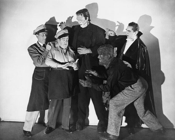 1948 Movie 'Meet Frankenstein' ABBOTT and COSTELLO 8x10 Photo Print Poster