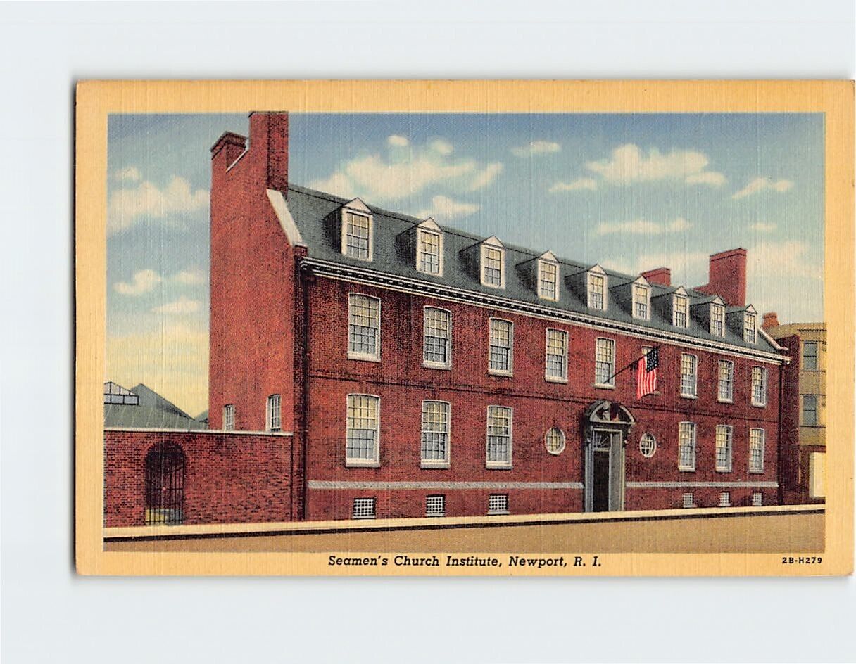 Postcard Seamen's Church Institute, Newport, Rhode Island