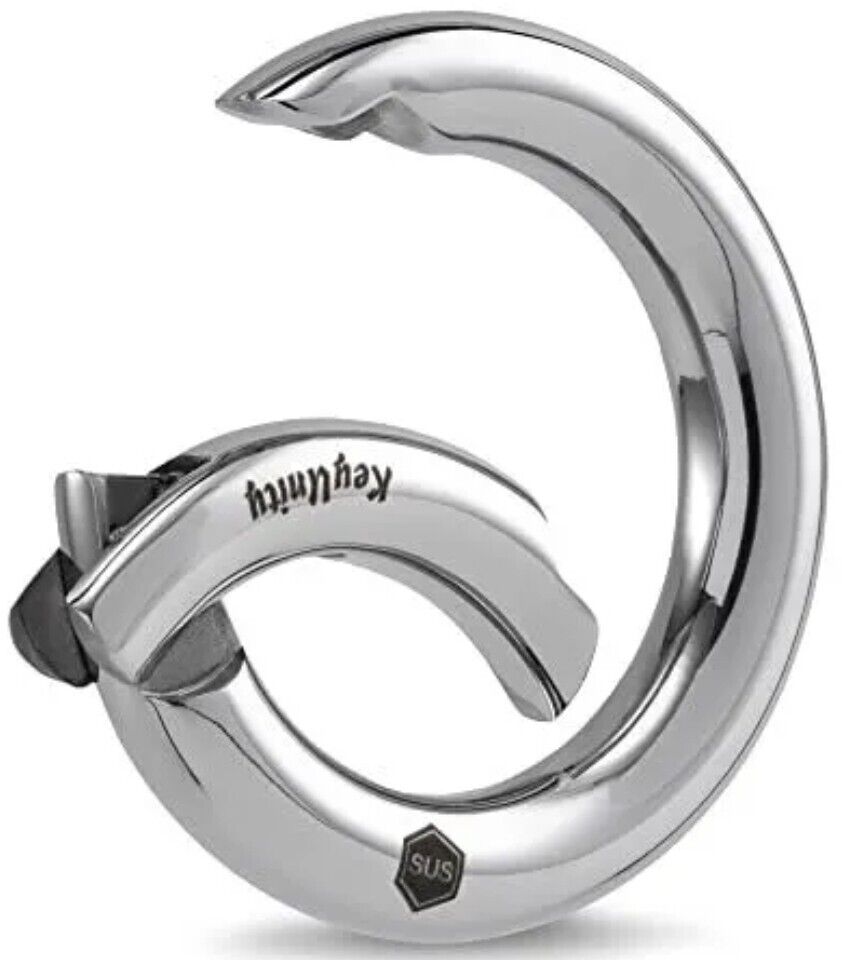 KS06 Spring O Ring Round Carabiner Clip Spring Snap Keychain for Key Ring Bag...