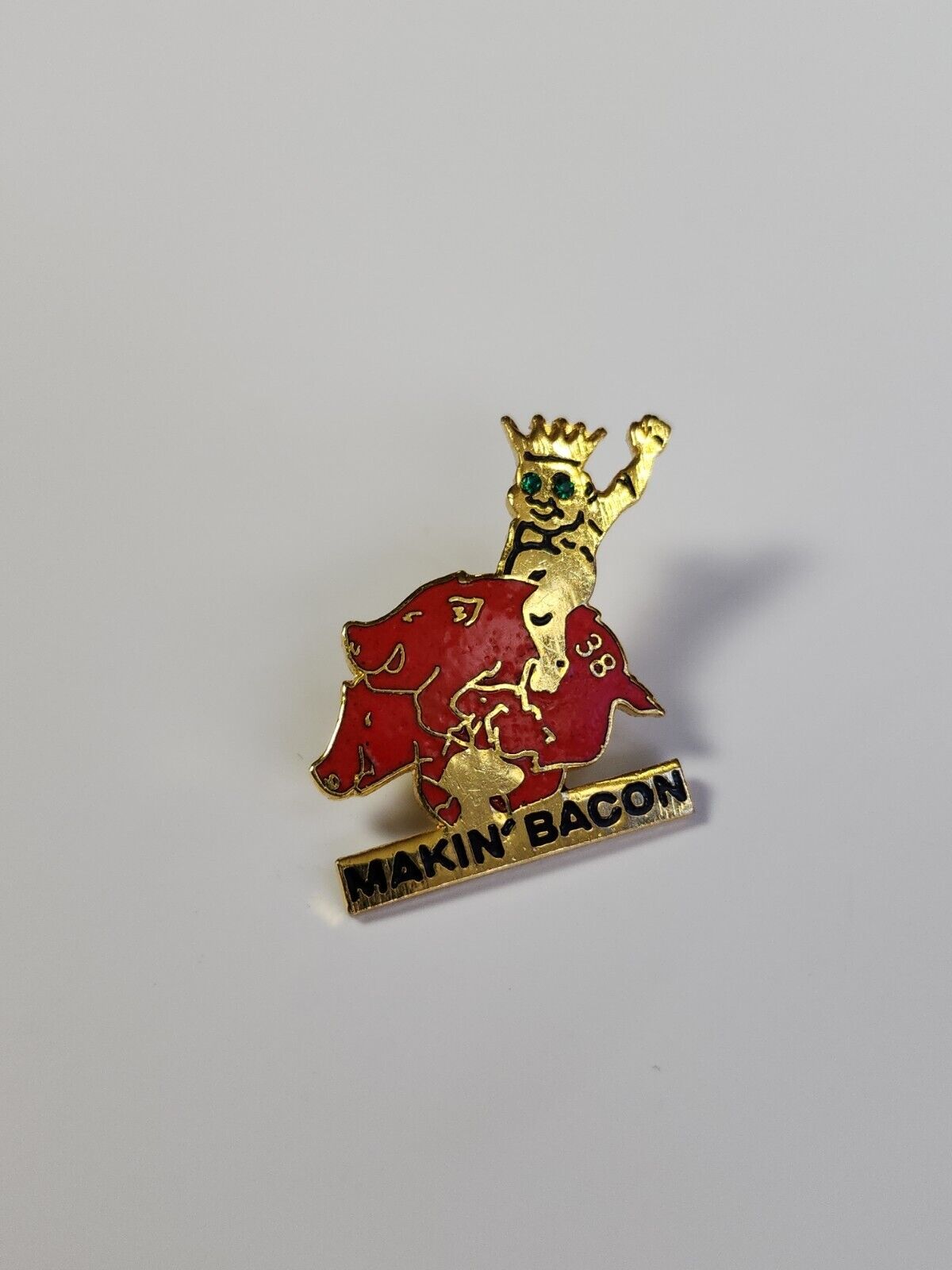 ROJ 38 Royal Order of the Jesters Pin Shriner Freemason Makin\' Bacon