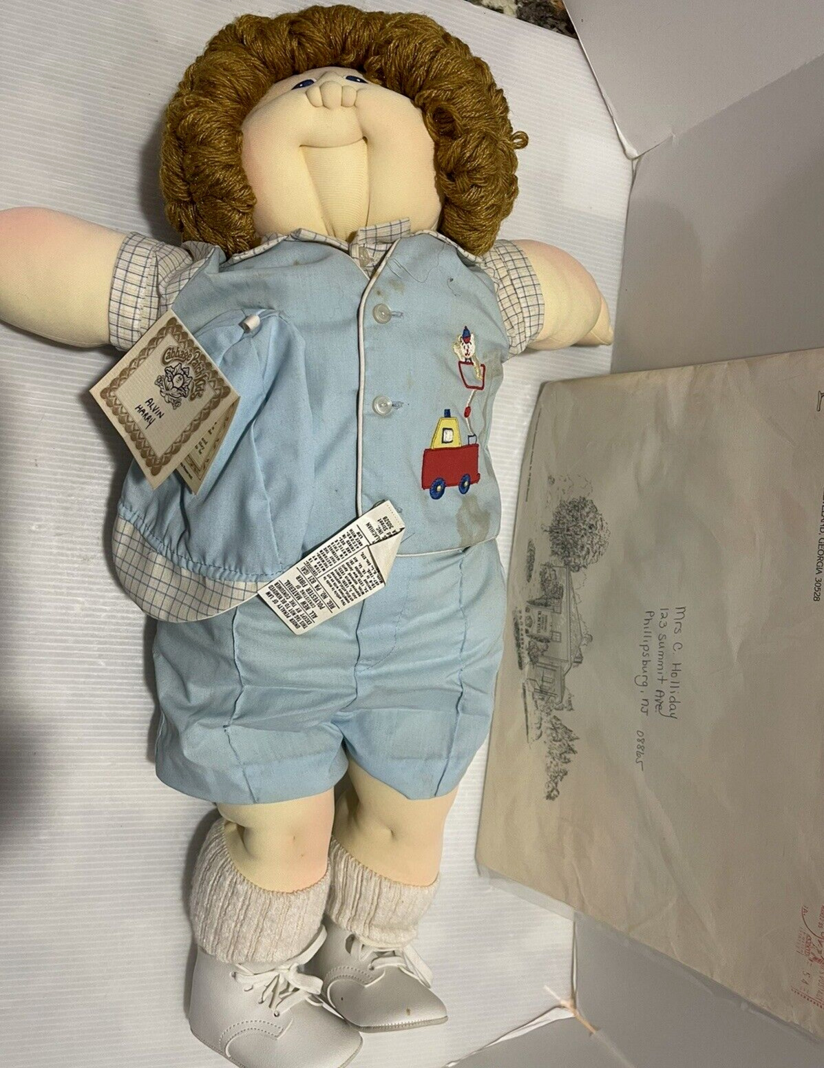 1984 The Little People  Soft Sculpture Cabbage Patch Alvin Harry