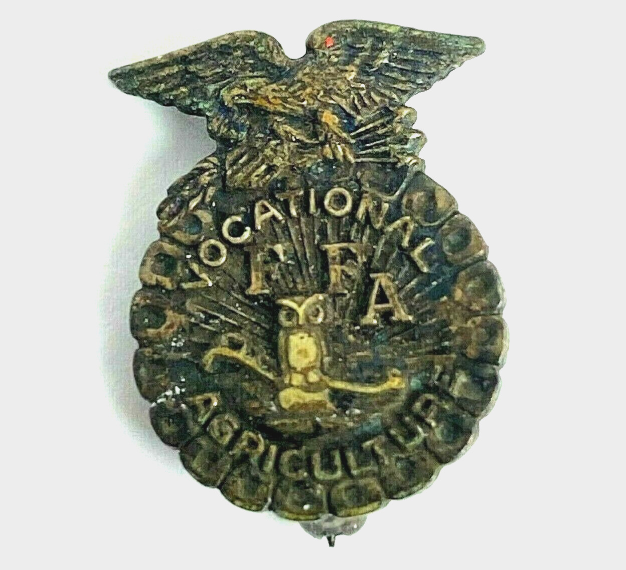 FFA Future Farmers Of America Agricultural Vocational Lapel Pin Pinback Vintage