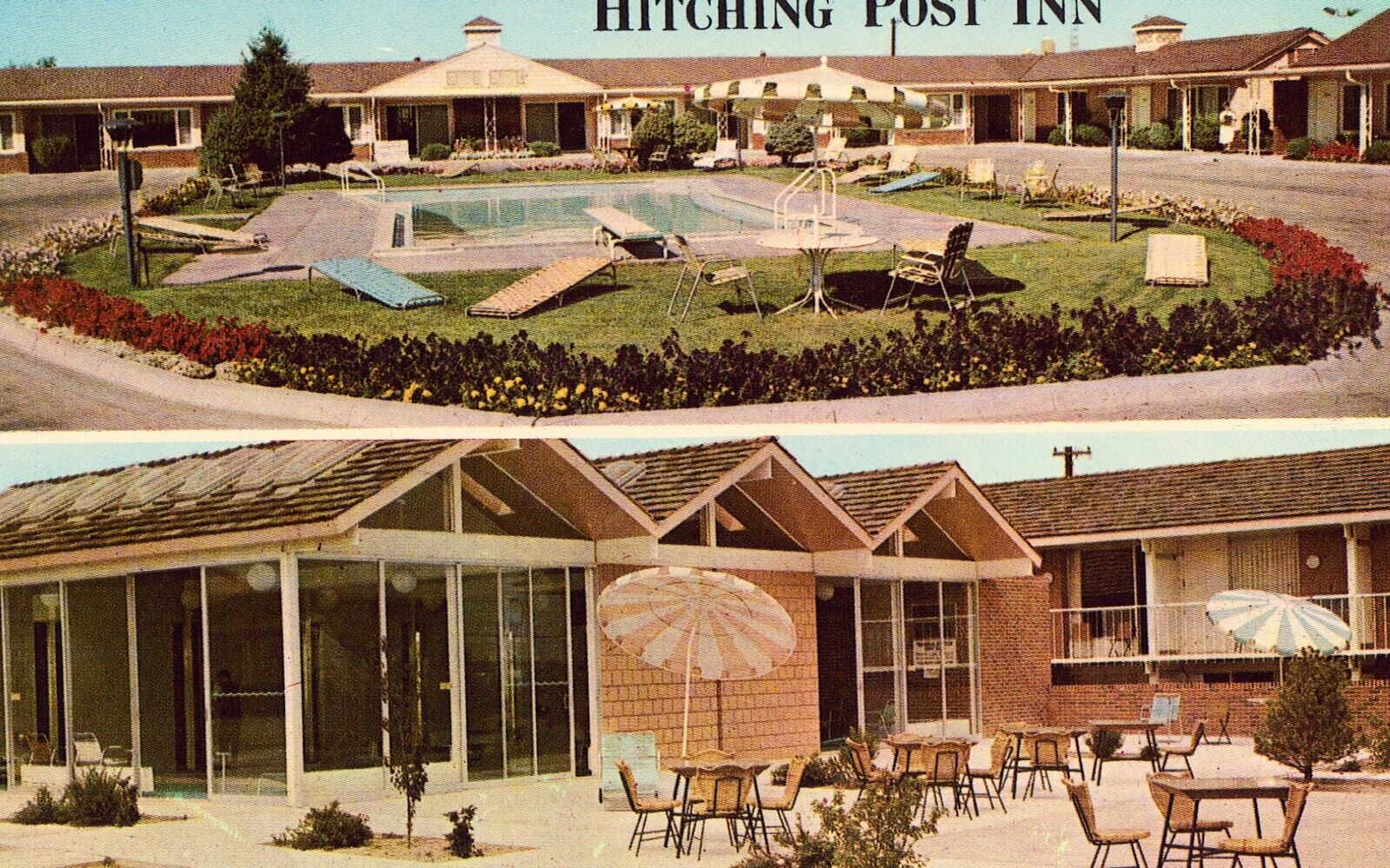 Hitching Post Inn - Cheyenne, Wyoming - Vintage Postcard