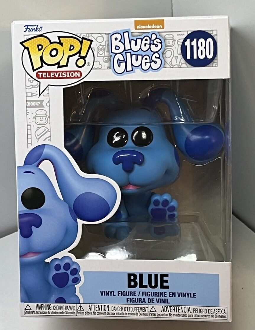 Funko Pop Blue\'s Clues BLUE #1180 Vinyl Figure Nickelodeon Dog With Protector