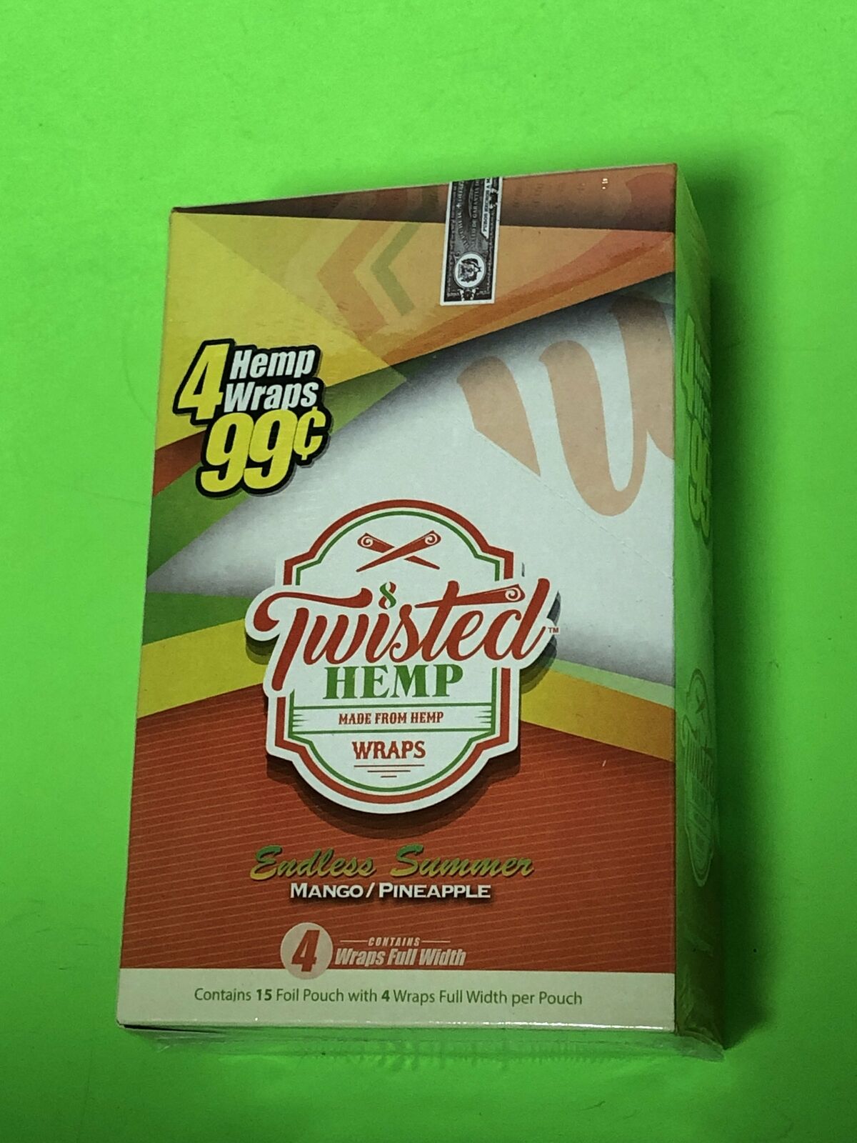 FREE GIFT🎁Endless Summer Mango🥭Pineapple🍍60 High Quality Twisted Hemp🍁Papers