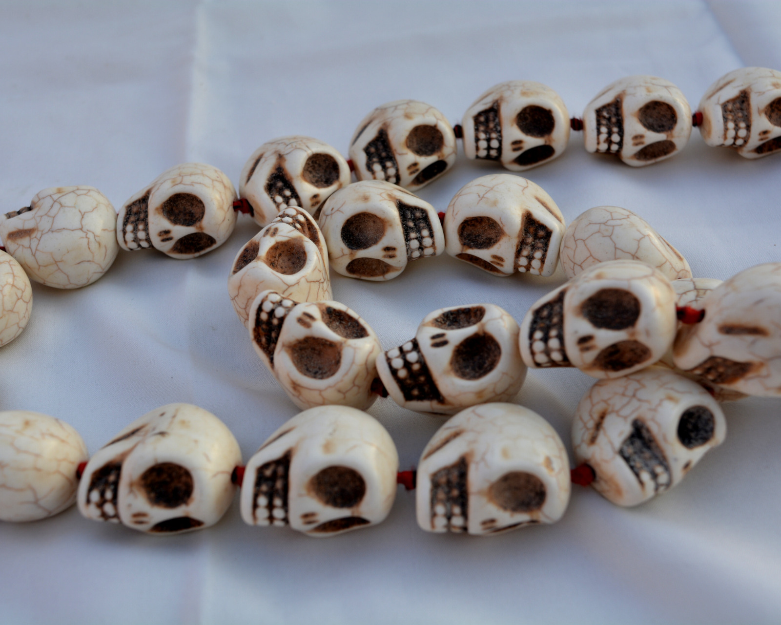 Skull Big Beads Skull Mala, Skull Necklace, Mala Beads, Yoga Gifts, Necklace