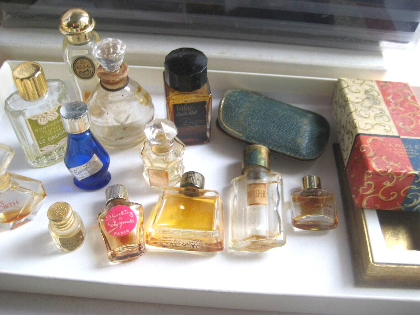 🎁Lot Vintage perfume mini Shocking Schiaparelli Ciro Yardley Bourjois Tabu