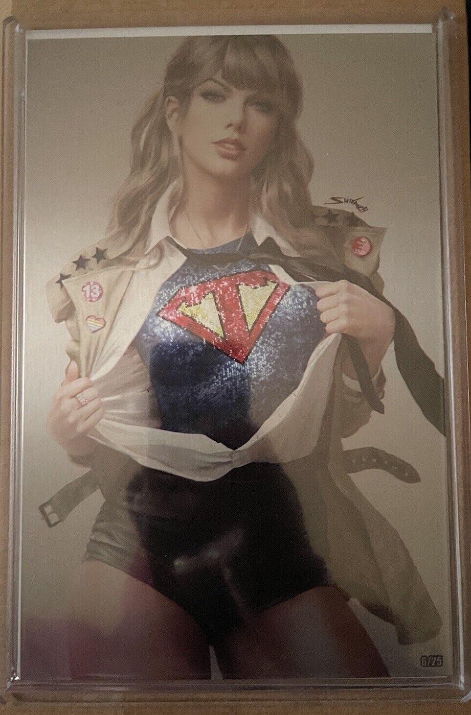 Female Force: Taylor Swift Supergirl Shikarii CE Virgin Art Only Metal /25