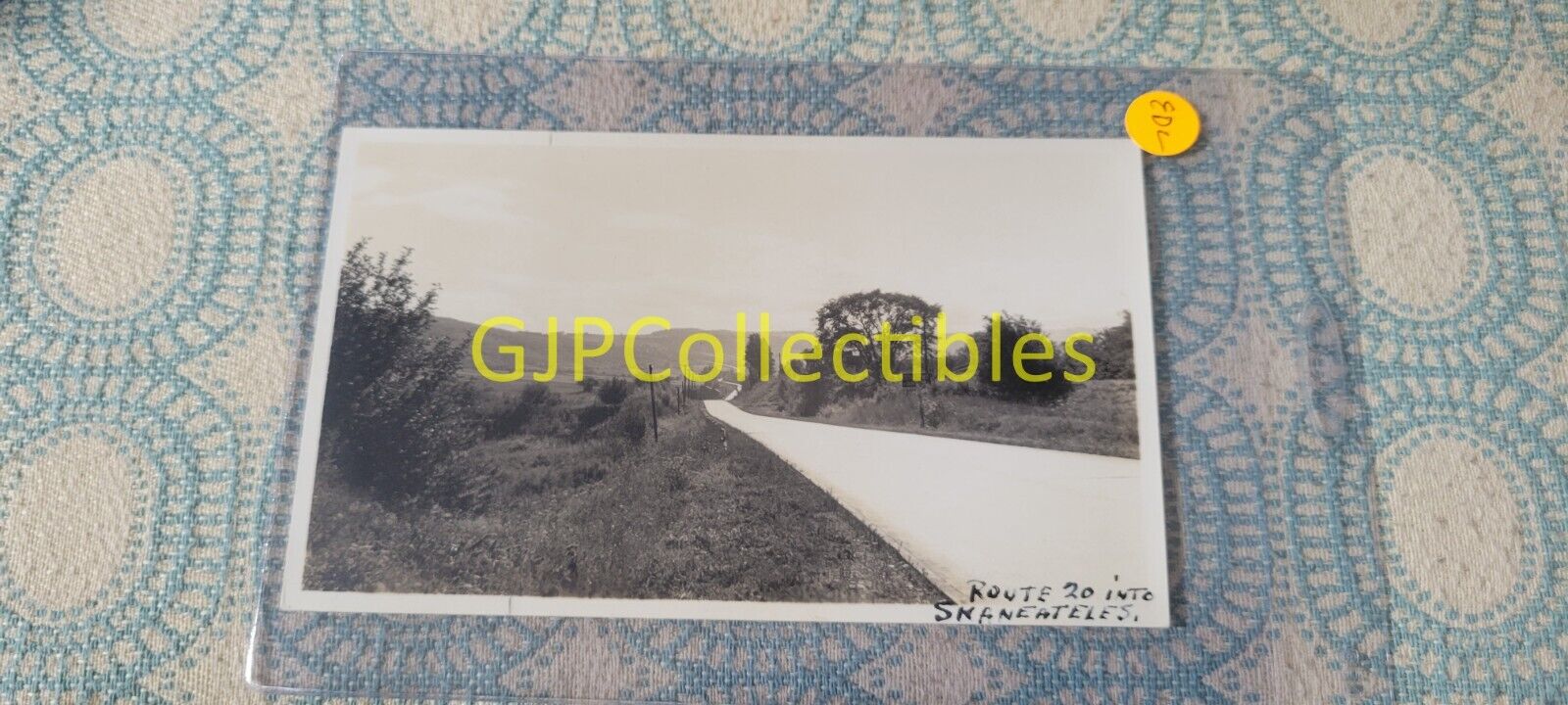 EDL VINTAGE PHOTOGRAPH Spencer Lionel Adams SKANEATELES NY ROUTE 20 SKANEATELES