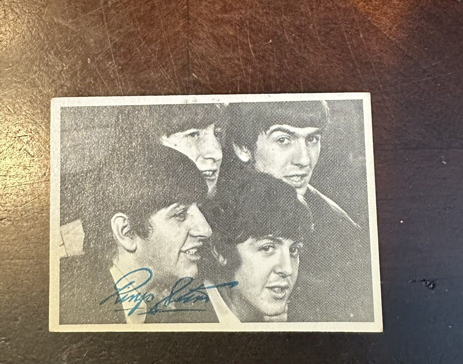 1964 BEATLES Topps  No. 141 Ringo Starr signature Card….RARE 