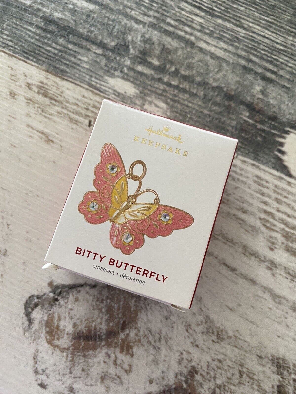 2021 Hallmark Miniature Ornament Bitty Butterfly - NEW Mint In Original Box