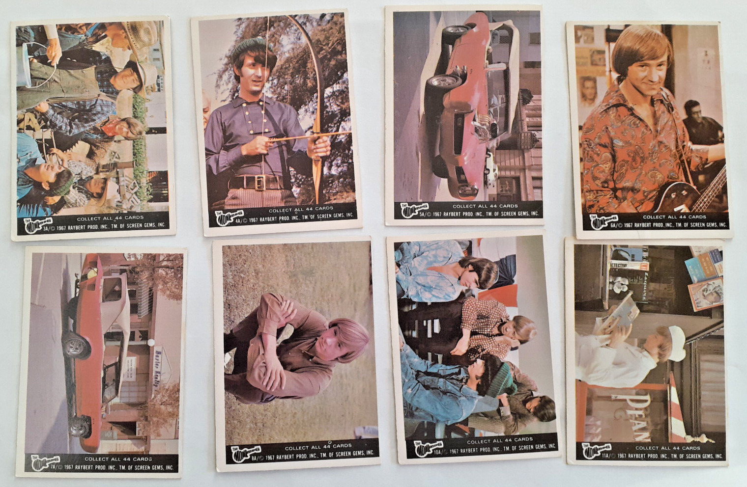 1967 Monkees cards series A, B and C.  Pick one or 20,  75 cents/card for 2/more
