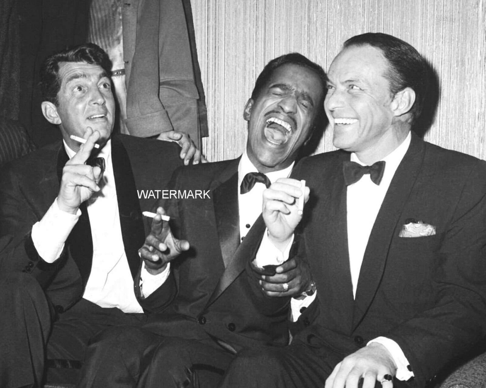 The Rat Pack Dean Martin Sammy Davis Jr. Frank Sinatra 8 x 10 Photo Photograph d
