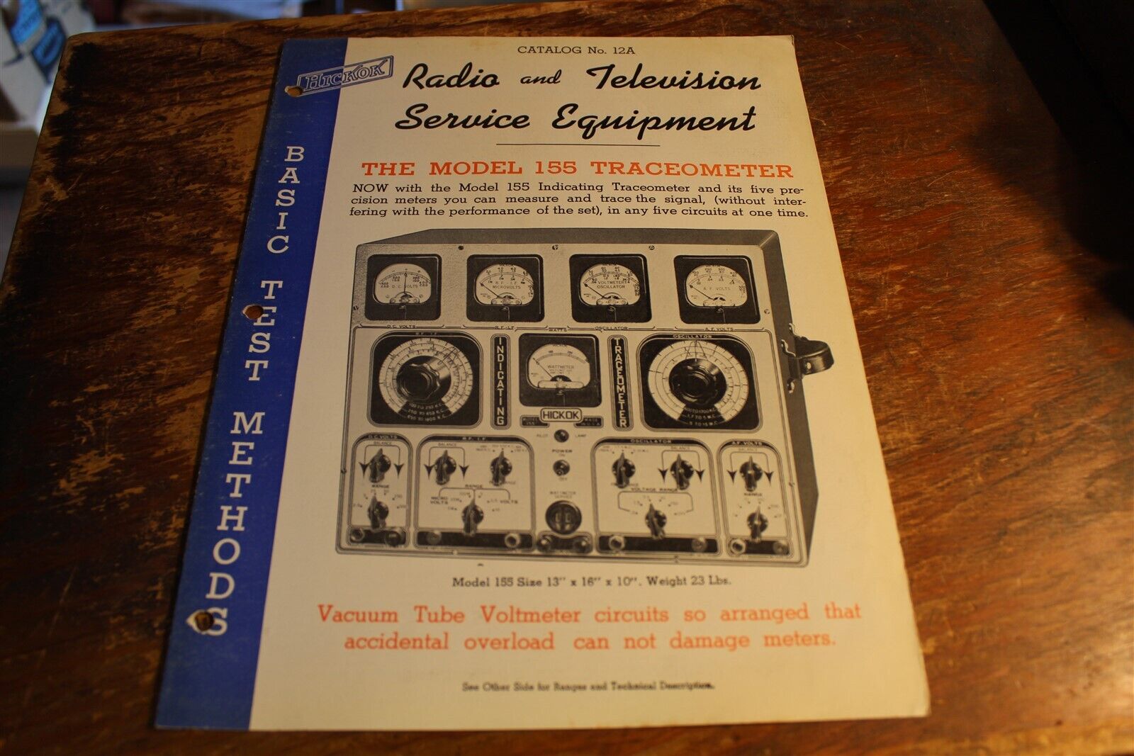HICKOK RADIO TELEVISION SERVICE EQUIPMENT 1940\'S BROCHURE - 10 PAGES 