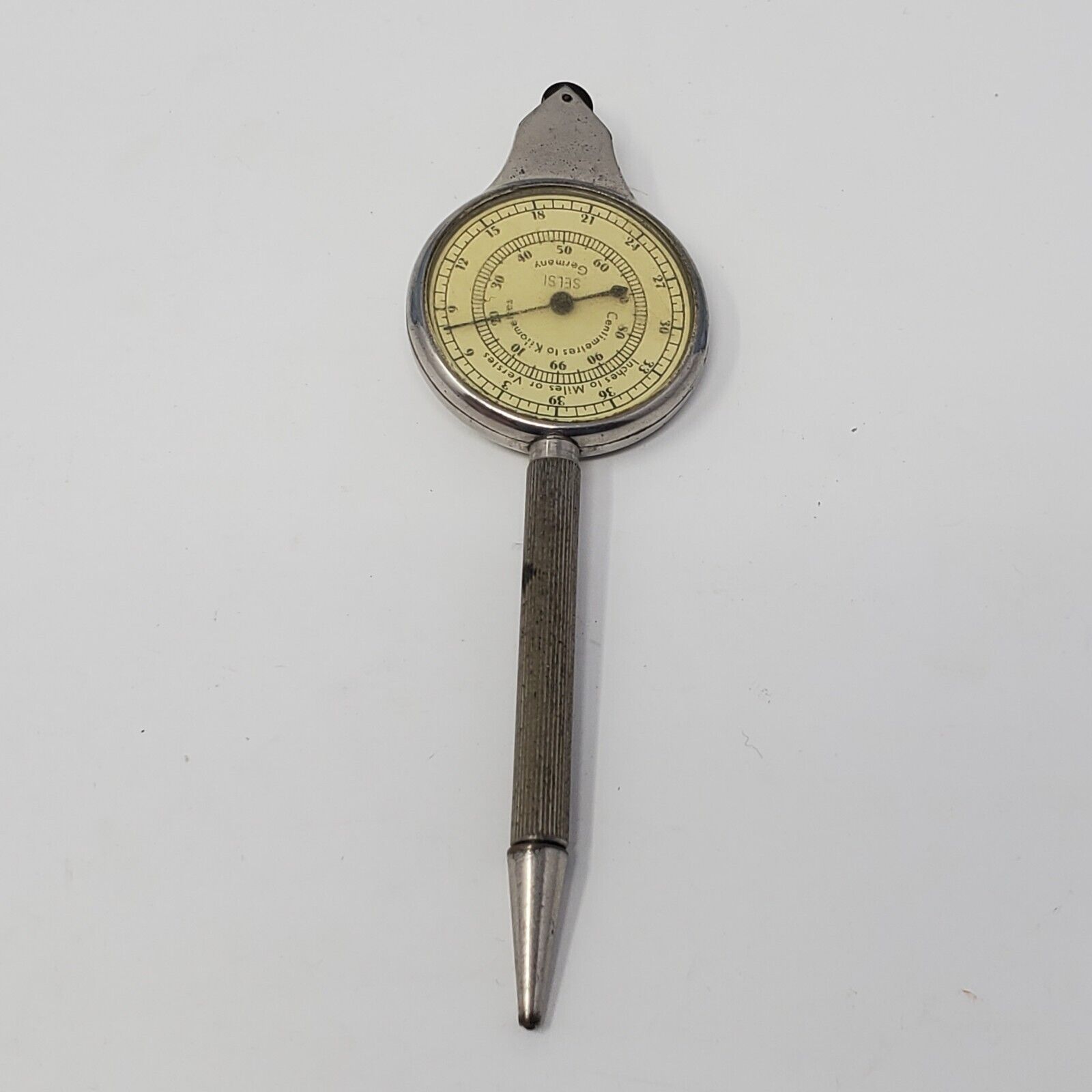 Compass Mileage Pencil Tool Inches Miles Centimetres Kilometres Germany Vintage