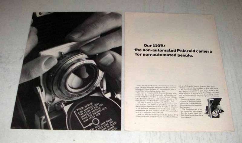 1964 Polaroid 110B Land Camera Ad - Non-Automated