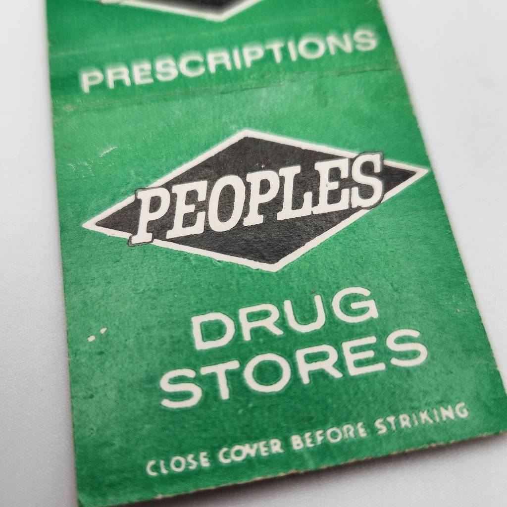 Vintage Matchcover Peoples Drug Stores Advertising