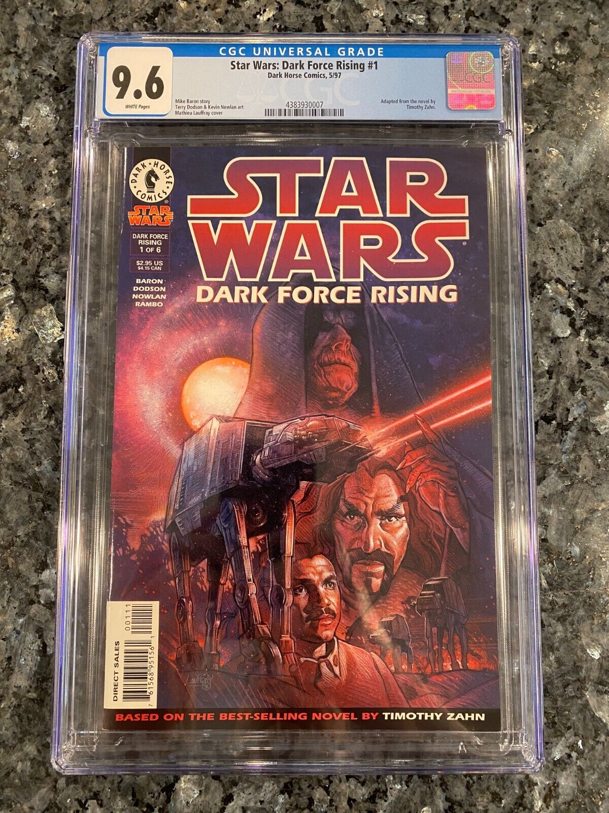 CGC 9.6 Star Wars: Dark Force Rising #1 with White Pages - Premier Issue May \'97