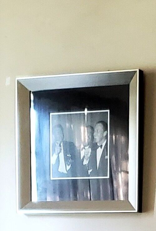 The Rat Pack Frank Sinatra Dean Martin Sammy Davis Matted & Framed Picture Photo