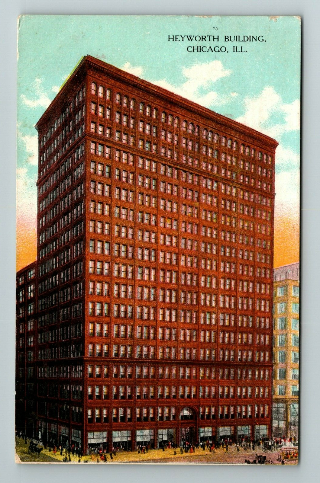 Chicago IL-Illinois, Heyworth Building, Exterior, Vintage Postcard