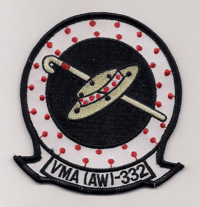 USMC VMA(AW)-332 MOONLIGHTERS patch A-6 INTRUDER ALL WEATHER ATTACK SQN