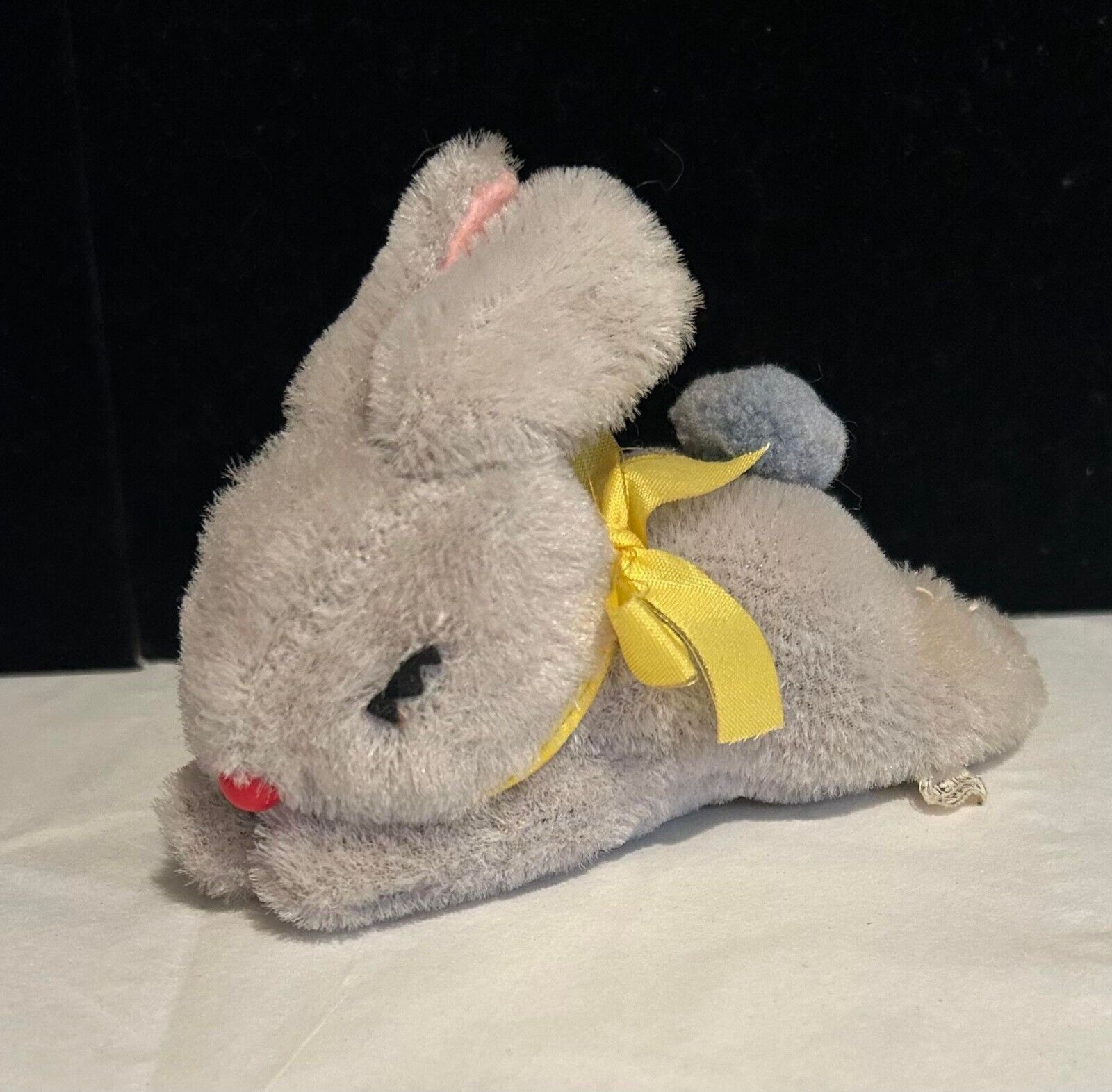 Beautiful Vintage Miniature Mohair JAPAN Sleeping Bunny Rabbit